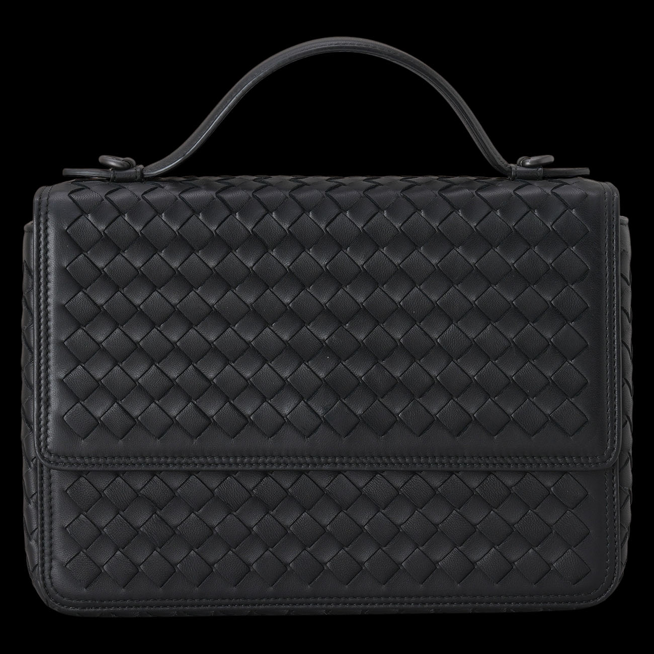 BOTTEGA VENETA(USED)보테가베네타 인트레치아토 알룸나 탑핸들 숄더백 스몰